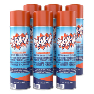 Diversey Break-Up Oven & Grill Cleaner, Aerosol Spray, 19 oz, 6 Pack