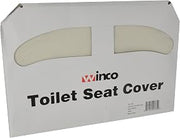 Winco Toilet Seat Cover Paper, 250/Pack (38226), White, Medium