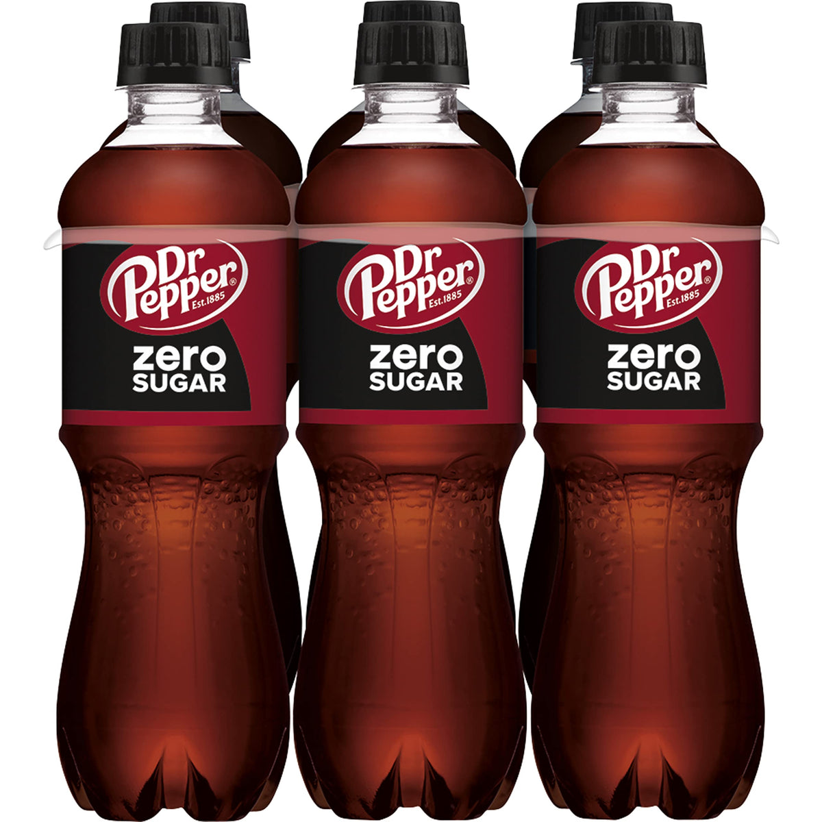 Dr Pepper 16.9 Fl Oz (Pack of 6) / Red, Green / 1 Soft Drinks