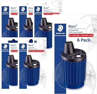 STAEDTLER Mars Mechanical Pencil Sharpener, 6-Pack