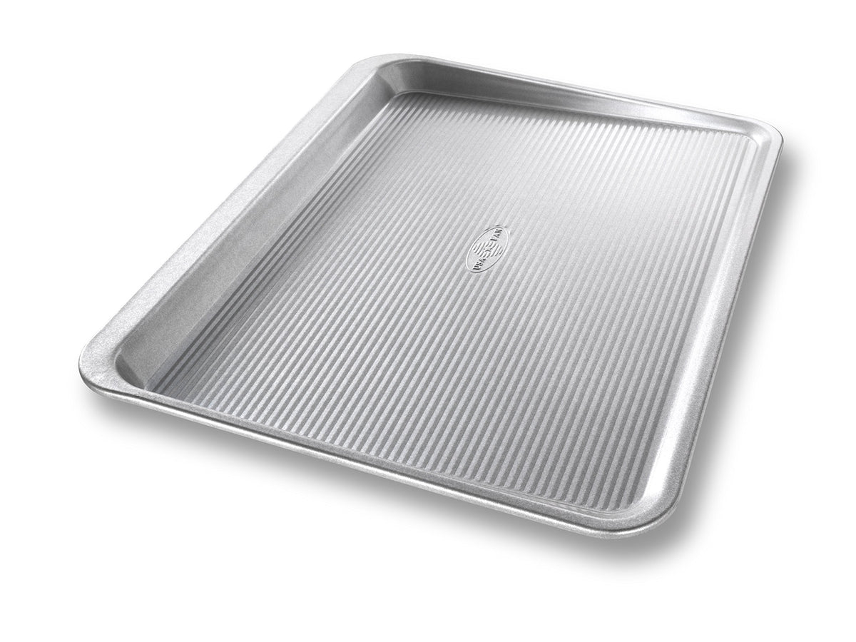 Bakeware Aluminized Steel Cookie Scoop Pan by USA Pan – Large, Plastic, Silver, Model 10305LC