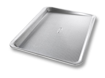 Bakeware Aluminized Steel Cookie Scoop Pan by USA Pan – Large, Plastic, Silver, Model 10305LC