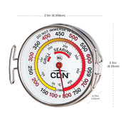 Grill Surface Thermometer | NSF Certified | ProAccurate® | Temperature Zones by CDN – 1, Stainless Steel, Silver, Model 1751038