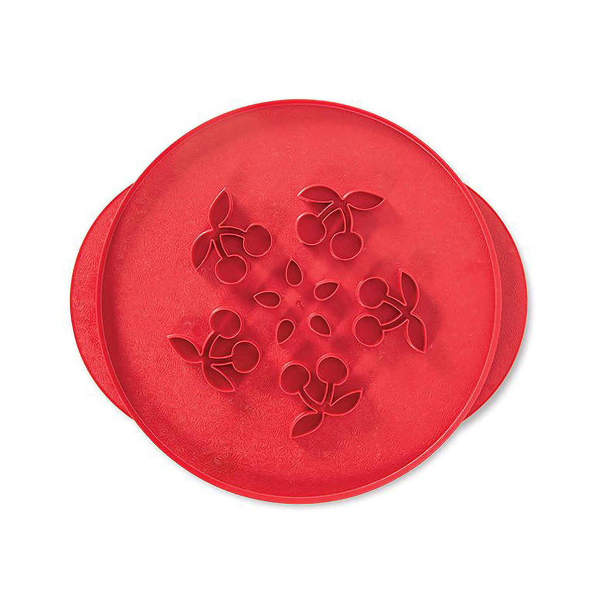 Nordic Ware 13.94 x 13.63 x 0.25 inch / Stars & Cherries Pie Top Cutter / Red Cookie Cutters