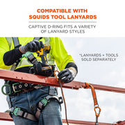Squids 3174 Tool Tethering Cross Arm Anchor Strap by Ergodyne – Polyester, Orange, Model 19174