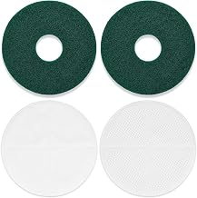 12 Inch Floor Machines Pads Compatible with Oreck Commercial 550MC Orbiter Floor Machine: 3 Kinds Materials are Available to Meet Various Floors (4 Packs）