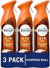 Febreze Odor-Fighting Air Freshener Spray, Room Spray, Pumpkin Roll Air Mist, 8.1 oz, 3ct