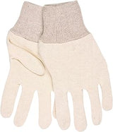 MCR Safety 8002I Jersey Cotton Knit Wrist Ladies Gloves, Small, Natural
