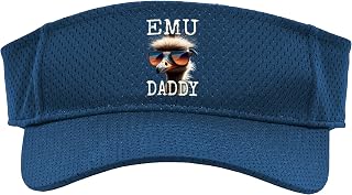 Emu Daddy Ostrich Bird Ratite I Love Emus Fathers Day Sport Sun Visor