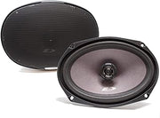 6x9 2-Way Coaxial Speakers (Pair) by Alpine – Long Fiber Natural Pulp, High Polymer Foam, black, Model SXE-6926S