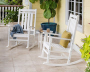 Estate 3-Piece Rocking Chair Set by Polywood – High Density Polyethylene, Black, Model PWS471-1-BL