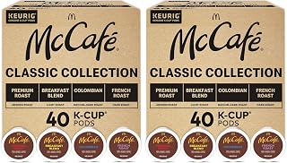 McCafe Classic Collection,-Serve Coffee K-Cup Pods,Classic Collection Variety Pack,40 Count (Pack of 2)