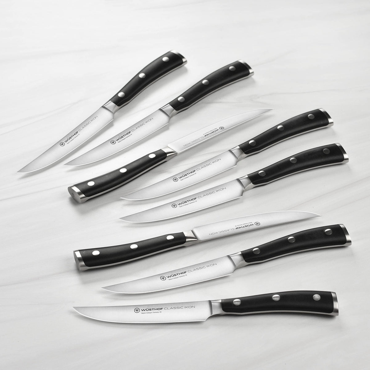 Wusthof 23 Piece Knife Block Set by Wüsthof – 23 Piece, Forged High Carbon Stainless Steel, Black Handles, Pack of 23, Model Classic Ikon