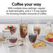 12 Cup Programmable Drip Coffee Maker With 3 Brew Strengths by Hamilton Beach – 12 Cups, 60.0 fluid_ounces, te Glass, Matte Black, Model 46280J