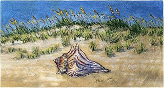 Conch Found Beach Towel