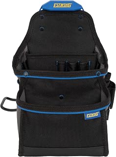 Estwing Contractor Tool Belt Pouch with Hammer Loop, Tape Clip, and Kickstand (42624)