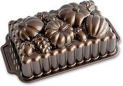 Nordic Ware Erntedank Loaf Tin Cast Aluminium Cake Tin with Refined Details Non-Stick Bread Baking Tin Bronze