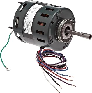 Fasco D481 4.4" Frame Open Ventilation Shaded Pole Refrigeration Fan Motor with Sleeve Bearing, 1/10 HP, 1550rpm, 115/208-230V, 60Hz, 4.5-2.2 amps, CCW Rotation