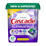Cascade Lemon / 47 Count (Pack of 1) / 1 Dishwasher Detergent