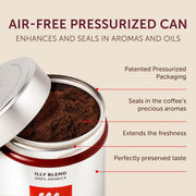 Ground Espresso Coffee by illy – 8.8 Ounce (Pack of 12), Pack of 12, Model 8840