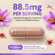 Saffron Supplements for Women 88.5mg Mood | Focus | Vision | Energy Support by Dalnara – 90 Count (Pack of 1)