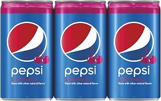 Pepsi Wild Cherry Mini-cans Made with Real Sugar, 45 Fluid Ounce