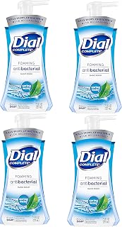 Dial Complete Foaming Antibacterial Hand Wash, Spring Water 7.50 oz (Pack of 4)