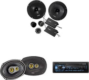 Alpine UTE-63BT Receiver Kicker CSS654 & 43CSC6934 Bundle | Mech-less digital media receiver with Bluetooth wireless technology, Kicker CSS654 6.5 in component speakers and 43CSC6934.