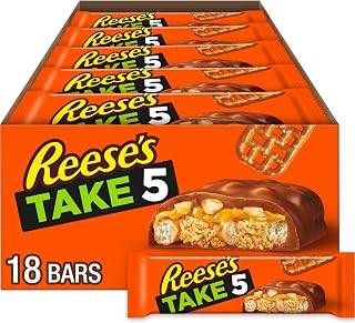 Reese's TAKE 5 Pretzel, Peanut Butter & Chocolate Candy Bars, 18 ct