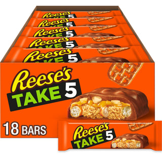 TAKE 5 Pretzel by Reese's – 1.5 Ounce (Pack of 18), Pack of 18, Model 20034000386455