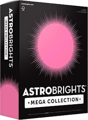 Astrobrights Mega Collection, Colored Paper, Neon Pink, 625 Sheets, 24 lb/89 gsm, 8.5" x 11 - MORE SHEETS! (91673)
