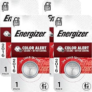 Energizer 2016 3V Batteries, 3 Volt Battery Lithium Coin, 1 Count (Pack of 4)