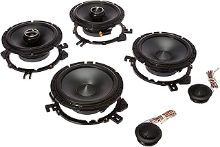 Alpine Pair 6.5" 2 Way Car Speakers (Component & Coaxial) - SPS-610C+SPS-610, Coaxial, Black
