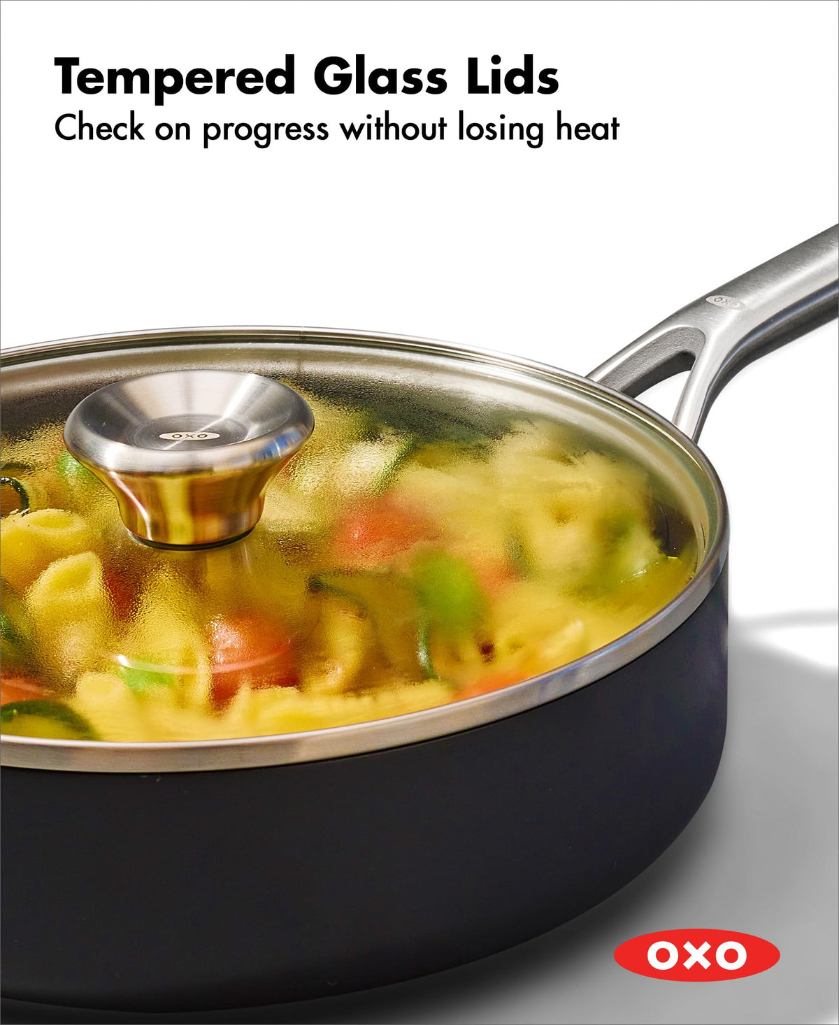OXO 10-Piece Cookware Pots and Pans Set / Pots and Pans Set / Black Cookware Sets