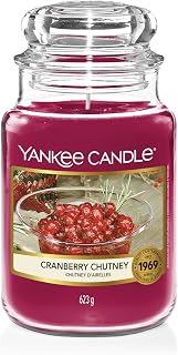 Yankee Candle Large Jar Candle Cranberry Chutney Long Burn Time Up to 150 Hours Best Gifts for Women