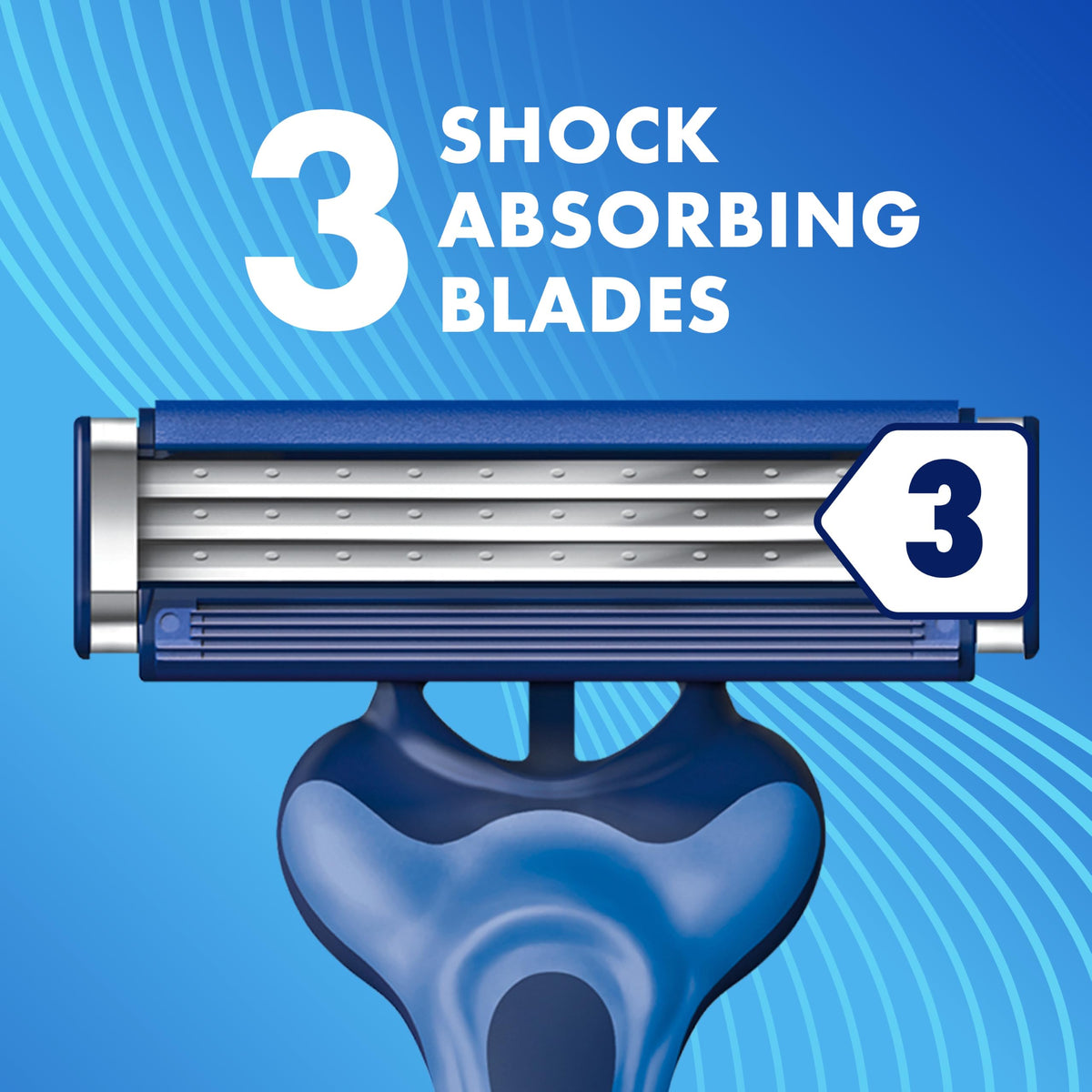 Gillette 12 Count (Pack of 1) / Modern / Blue Disposable Razors