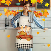Cotwinter Thanksgiving Aprons with Pockets, Set of 6, Orange