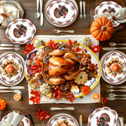 Fancy Land Serving Platter, 12.3 x 16.2 Inches, Multicolor Thanksgiving