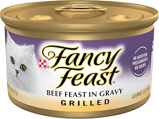 Purina Fancy Feast Grilled Beef Feast in Gravy Wet Cat Food(24) 3oz Cans