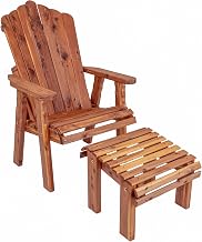 American Furniture Classics Model MM104-111 Cedar Stationary Chair with Stationary Ottoman