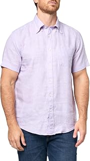 Brooks Brothers Men's Irish Linen Short-Sleeve Sport Shirt