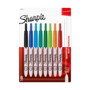 Retractable Permanent Markers by Sharpie – 1 Count (Pack of 8), Engineered, 8-Assorted, Pack of 8, Model 1742025