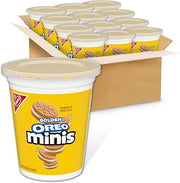 Oreo Minis Golden Sandwich Cookies, 12 - 3.5 oz Snack Cups