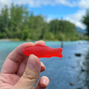Swedish Fish 2 Flavors in 1 - Mixed Fruit / 5 Ounce (Pack of 12) / Red Gummy Candy