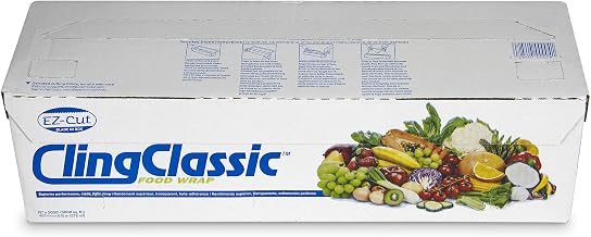 SealWrap 30540400 Cling Classic ZipSafe Plastic Wrap, 18" Wide by 2000' Length, PVC, Clear