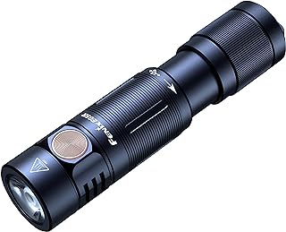 Fenix E05R LED Mini Key Chain Flashlight, USB Rechargeable, Brightness: Up to 400 Lumens, Black, Total Length: 2.7 inches (68 mm)
