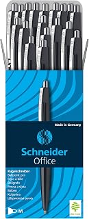 Schneider Office Ballpoint Pens M Tip Pack of 50 Black
