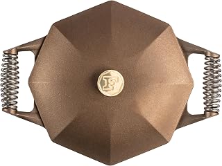FINEX Cast Iron 7QT Dutch Oven, Octagonal Design, Easy-Pour Spouts, Speed Cool Handles, Pre-Seasoned, Handcrafted in the USA