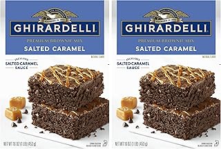 Ghirardelli Salted Caramel Premium Brownie Mix, 16 Oz (Pack of 2)