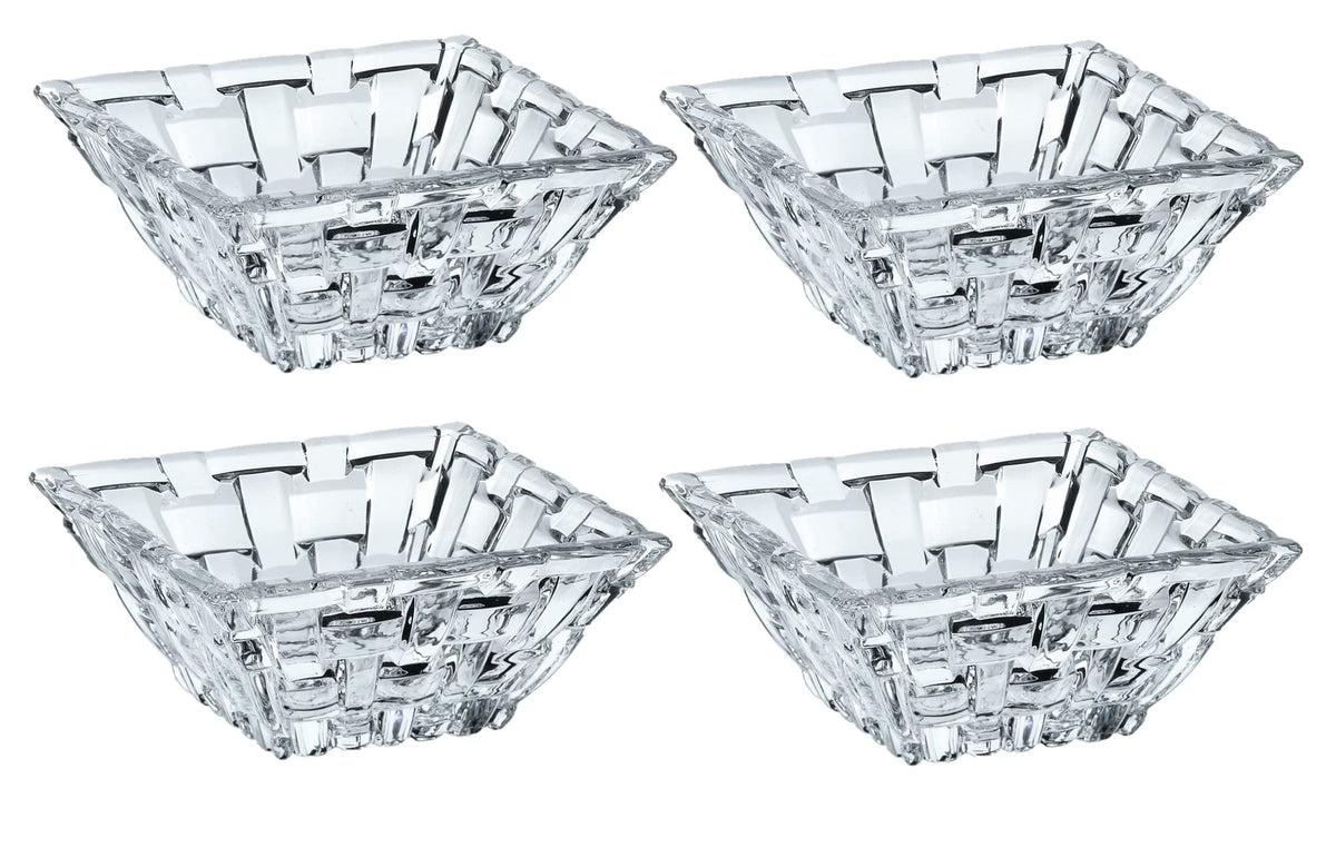 Bossa Nova Collection Dip Bowl Set of by Nachtmann – Set of 4, 37 milliliters, Crystal, Clear, Pack of 4